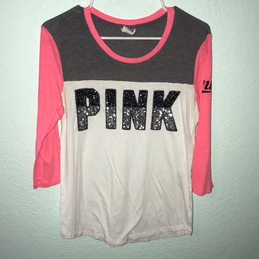 Women’s Size Small Quarter Sleeve PINK Shirt